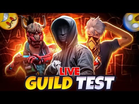 TOP 1 FREE FIRE LIVE V BADGE GUILDTESTING | GUILD TEST | ROAD TO 2K SUBSCRIBER | #maxxgaming #guild