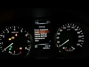 Adjust clock in Nissan QASHQAI