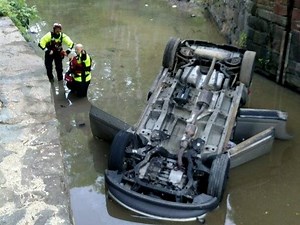 2 Rescued From Overturned Car In Chesapeake & Ohio Canal: MCFRS
