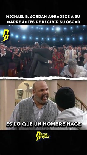 Michael B. Jordan agradece a su madre antes de subir al escenario 🏆 #LosOscars2026 #oscars2026