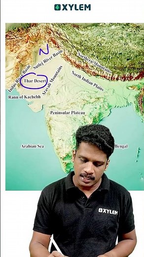 Specify the natural boundaries of the Thar Desert