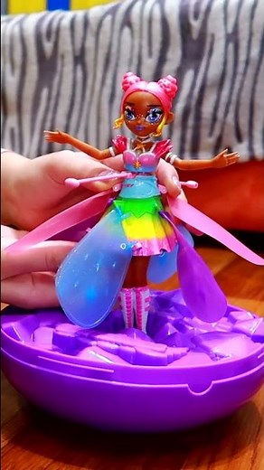Flying fairy in real life Hatchimals Pixies, Crystal Flyers Rainbow #shorts