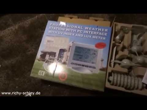 Wetterstation WS3080 USB PC auspacken unboxing (weather station)