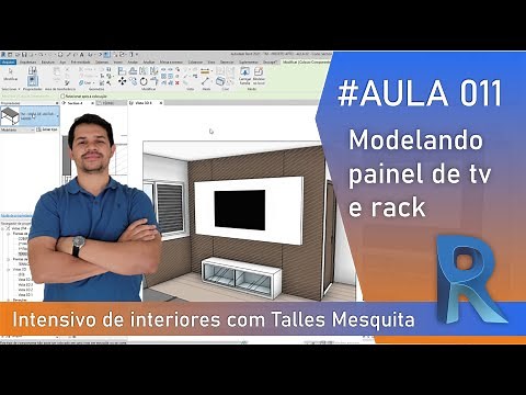 #AULA 011 - Como fazer um painel de Tv e Rack no Revit