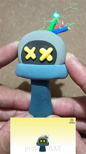 I made Sprunki OC Roberto Robot phase 2 from Pocoyo #sprunki #clay #shorts ‪@projectray23‬