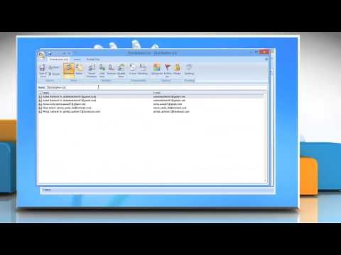 Export Distribution List to .csv file on Microsoft® Outlook 2007