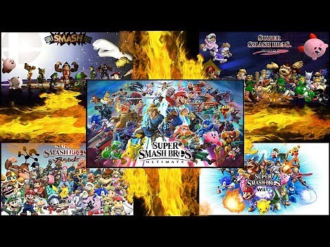 Super Smash Bros ALL MAIN THEMES 1999-2018