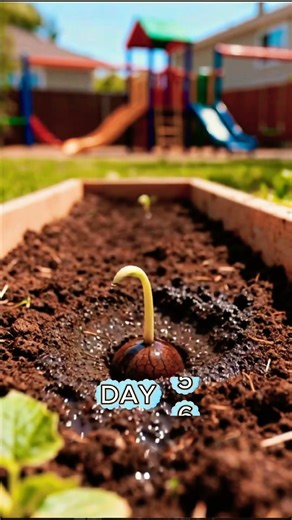 Backyard Cucumber Magic - Seed to Flower in SECONDS 🌱🥒 #satisfying #gardening