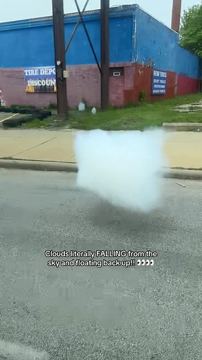 Can somebody please explain this?!?!? 😩😩👀 wtf going on in the city #cleveland #ohio #fyp #cloudseeding #viral
