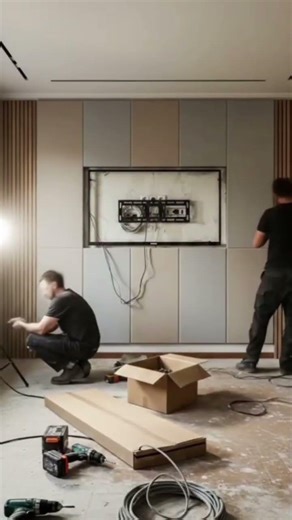 Modern Luxury Media Room Renovation | Dark & Dramatic Design