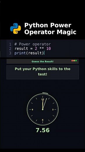 Python Power Operator Magic #pythontricks