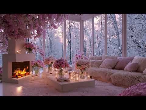 🔥🎹 Calm Winter Piano Lounge | Piano Music & Fireplace Sounds | Focus Work Relax Calm Sleep Reading