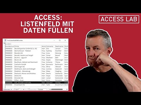 Access: Listenfeld mit Daten füllen