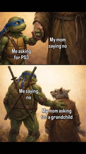 Pallab | When the roles reverse… Mom: ❌ console Me: ❌ grandchildren ✨ Character development unlocked 🎮🐢 #reelsvideo #trendingreels #reelsinstagram... | Instagram