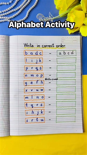 🔡 Write in Correct Order Activity 🔡 An engaging worksheet to help kids practice alphabetical order, letter recognition, and sequencing skills. Perfect for strengthening early literacy, memory, and logical thinking in preschool and kindergarten learners. alphabet order activity, letter sequencing, preschool worksheets, kindergarten learning, early literacy skills, fun learning, @kittu_zworld #alphabetorder #lettersequencing #preschoolworksheets #kindergartenworksheets #earlyliteracy #learningle
