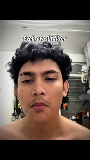 Eyebrows slit effect 👀 #tutorial #edit #capcut #troll #trollface | eyebrow slit filter