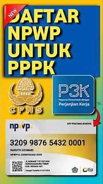 cara buat npwp untuk P3K ● Tutorial daftar npwp CPNS PPPK