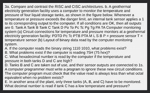 3a. Compare and contrast the RISC and CISC architectures. b. A ... | Filo