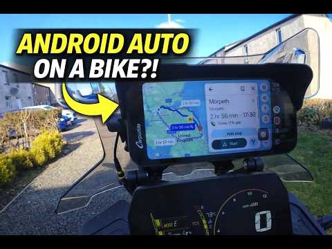 I Added Android Auto to My Motorcycle! | Carpuride W603
