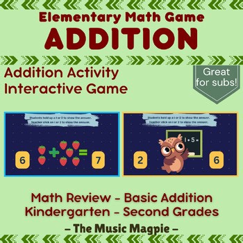 Addition Interactive Game | Kindergarten & 1st Grade Math