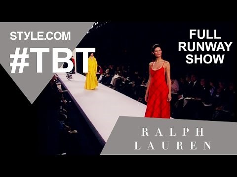 Ralph Lauren’s Fall 1999 Full Runway Show - #TBT with Tim Blanks - Style.com