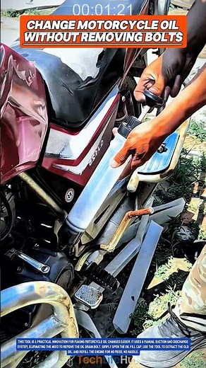 Innovative Oil Change Tool No Drain Bolt Needed Just Extract and Refill Easily