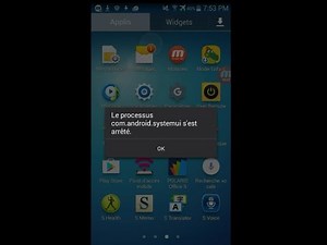 حل مشكلة le processus com.android.systemui s'est arrétté