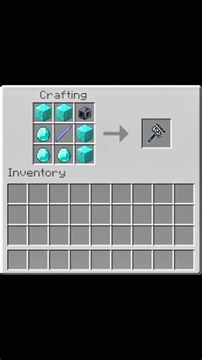 me craft a hammer in Minecraft #minecraft #gaming #shorts