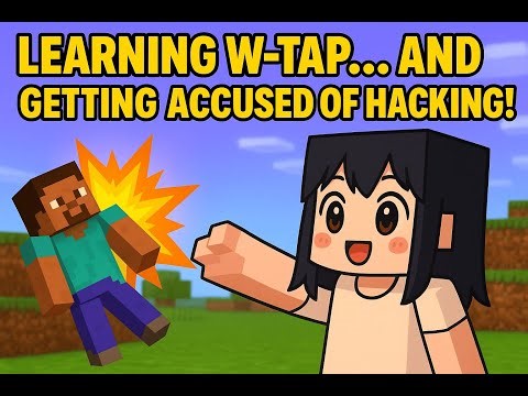 Learning W-Tap… and Getting Accused of Hacking! 😳 #minecraft #wtap