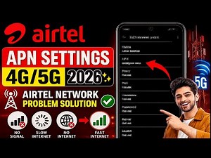 📶Airtel APN Settings 4G/5G 2026 ✨/Airtel Network Problem Solution ✅/Airtel Net Slow Problem/2026