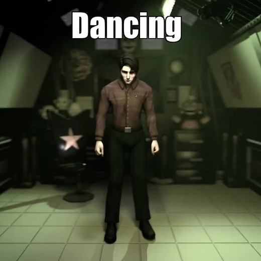 Michael Afton Dancing and Rearranging Furniture