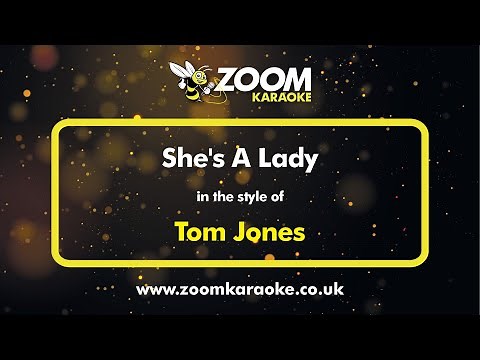 Tom Jones - She's A Lady (Karaoke Version) with Lyrics On Screen