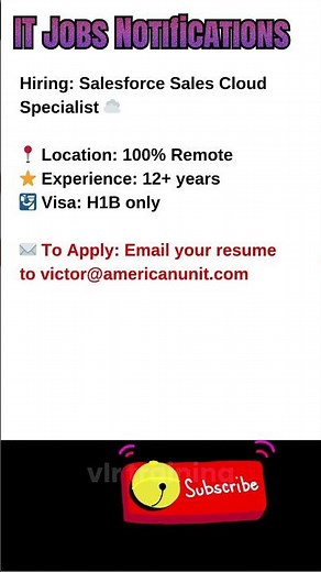 Salesforce Sales Cloud Job Remote Oct 10, 2025