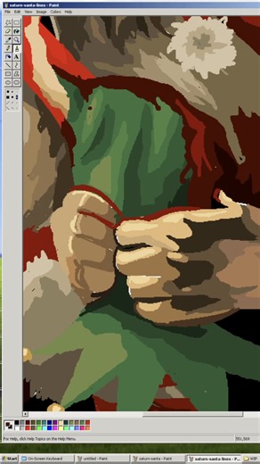 Goya's Santa Devouring His Elf Now available as a jumper https://jimll.co.uk/collections/christmas-2025 | Jim'll Paint It