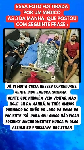 uma lição de amizade que nem o médico esperava ver 🤝💞 #reflexão #motivacao #reflexaodiaria #motivacaodiaria #motivacional #refletir #facebook #facebookreelsviral #viralreelsシ #relsviralシ #fypシ゚ #fypシ゚viralシ | Camila Dos Santos Vieira