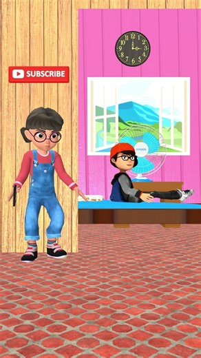 Scary Teachervs tani fan turn on off prank😂 #Funny #Comedy #Shorts #ScaryTeacher3D