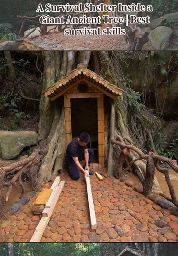 Survival Shelter Inside an Ancient Tree: Skills You Need