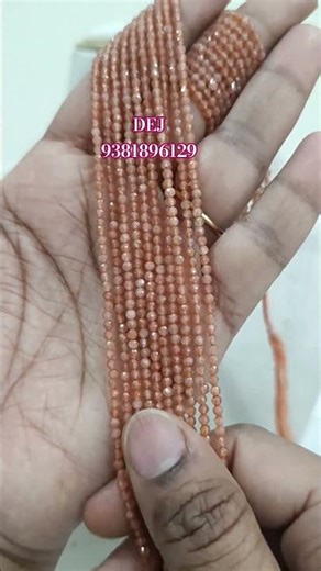 NATURAL SUNSTONE//9381896129//#sunstone#gemstone#divya#dej#customization#stonebeads#jewellery