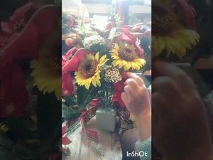 How to make a cemetery vase arrangement