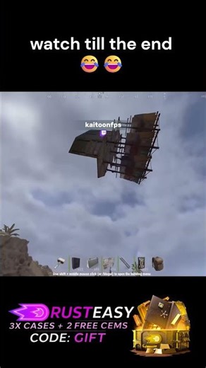 Sign up now for 3x free cases + 2 free gems with code: GIFT#rust #rustgame #rustpvp #rustclips