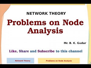 Problems on Node Analysis - Part 1