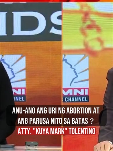 Anu-ano ang uri ng abortion at ang parusa nito sa batas？ —Atty. Mark Tolentino For Free Legal Advice, please call 09688811912 or 09173295353. Landline: (02) 70007846 #KuyaMarkTolentino | Atty. Mark Tolentino