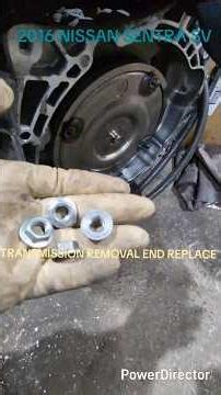 2016 NISSAN SENTRA SV TRANSMISSION REMOVAL END REPLACE