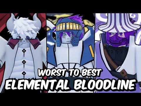 Every Elemental Bloodline RANKED From WORST To BEST! | Shindo Life Bloodline Tier List