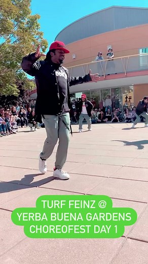 The Bay Area’s own TURF FEINZ brought their magic to Yerba Buena Gardens. The iconic Oakland turf dance crew showed off their own unique blend of choreography and freestyling at Day One of YBG ChoreoFest 2023 and they did the Bay proud. Come through the Gardens on Saturday, Sep. 30 for another thrilling day of diverse Bay Area dance. | Yerba Buena Gardens Festival