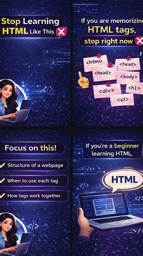 Stop Learning HTML Like This ❌ #frontendcourse