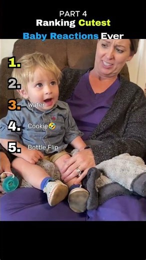 Ranking Cutest Baby Reactions Ever Pt. 4 #shorts #babies #funny