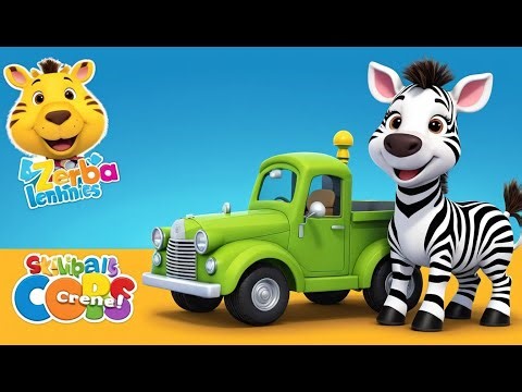 Zebra Is a Hardworking Mechanic | Funny and Fun Kids Nursery Rhyme Animation