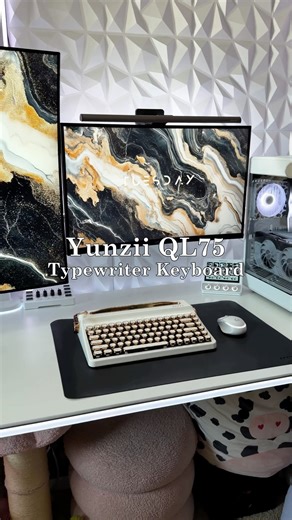 Yunzii QL75 Typewriter Keyboard feat. Cocoa Cream V2 Switch #yunzii #keyboard #mechanicalkeyboard