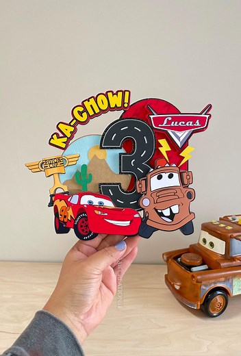Cars Cake Topper, Custom Mcqueen Cake Topper Decor, Mater Cake Topper - Etsy
